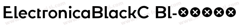 ElectronicaBlackC Bl字体转换